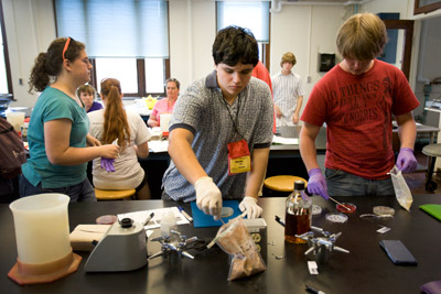 High school students in the 4-H Career Explorations program 
