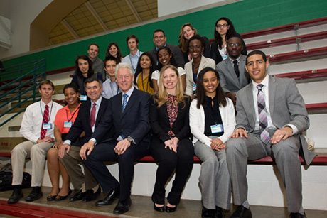 Cornell students at Clinton Global Initiative University