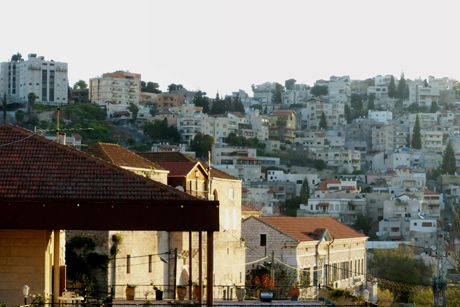 Nazareth skyline at sunrise.