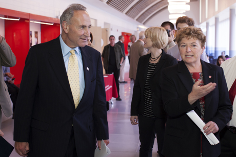 Charles Schumer and Kathryn Boor