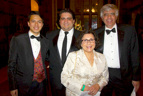 Francesco Jimenez with James Rockas and Rockas' parents