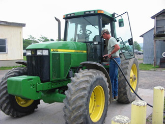 tractor with biodiesel