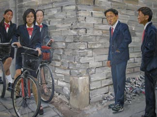 Painting by Liu Xiaodong