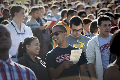 students at convocation
