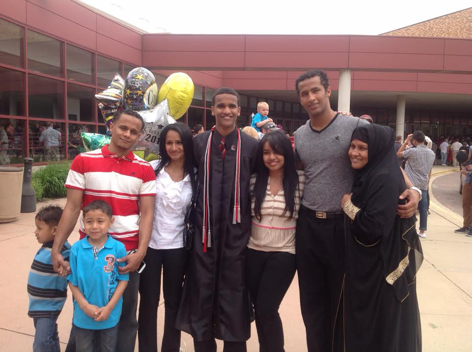 Ahmed at graduation