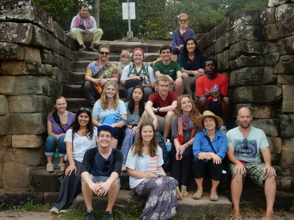 Students at Angkor Thom
