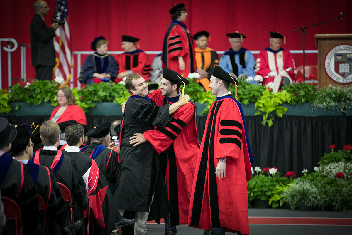 Ph.D. recipients celebrate