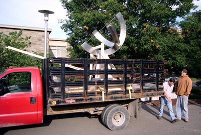 sundial on truck