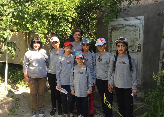 Lori Khatchadourian and campers