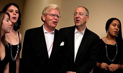 Kevin McGovern and President David Skorton