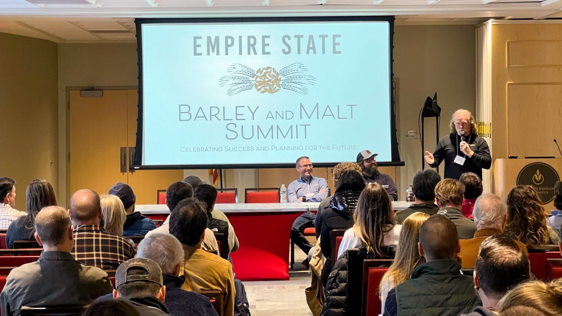 the sixth annual Empire State Barley and Malt Summit, held Dec. 14 at the Culinary Institute of America in Hyde Park, New York