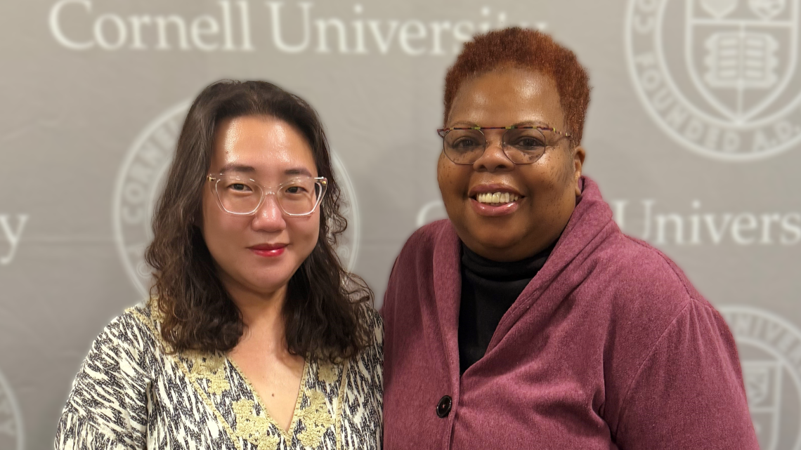Barbara Oh, Ph.D. '17 and Cate Thompson '83