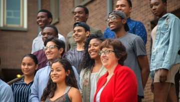 Martha Pollack with students