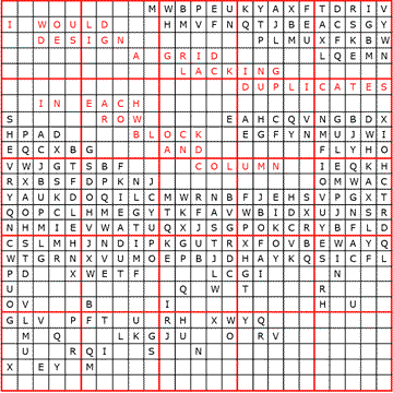 25 x 25 Large Sudoku Solving Hints