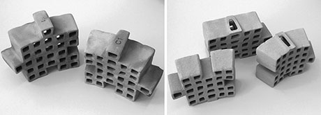 3-D printed architectural bricks