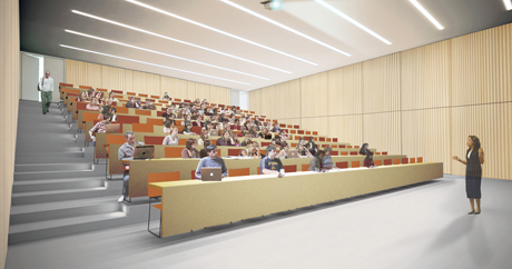 rendering of lecture hall