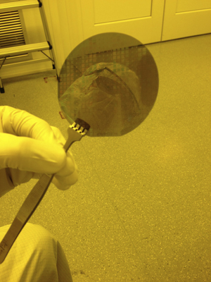 mirror surface of a silicon carbide wafer
