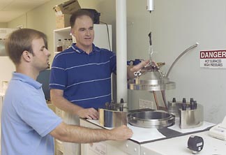 Scott Jackson, left, and David Burns at NovaSterilis