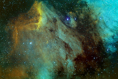 photo of the Pelican Nebula