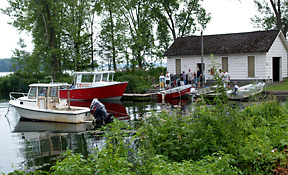 boat house at Shackelton Point