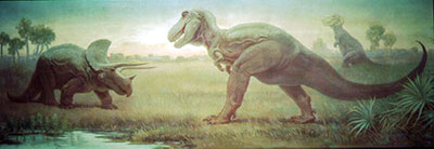 Charles Knight dinosaur painting