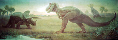 I updated this old T Rex painting with the most scientifically accurate  version to date : r/Dinosaurs