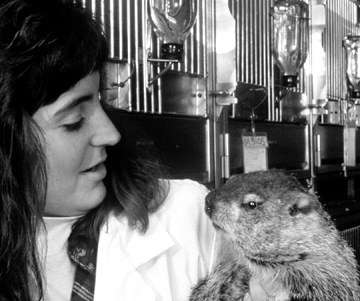 veterinary technician and groundhog