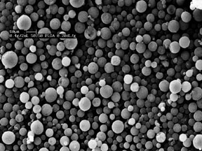 image of polymer microspheres