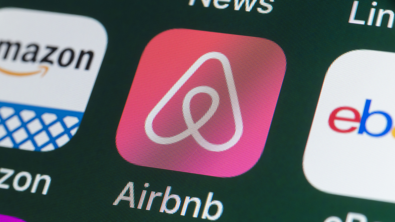 Airbnb on phone screen