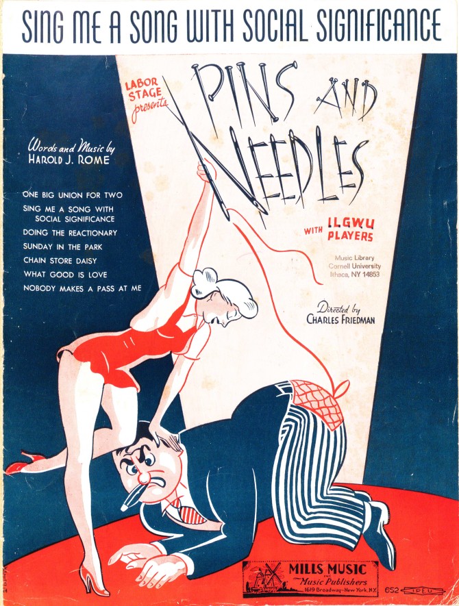Song book from the musical "Pins and Needles"
