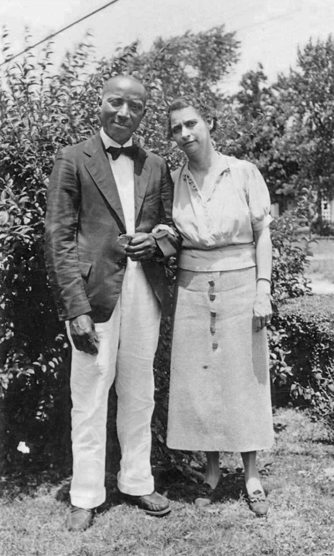 Thomas Wyatt Turner, Ph.D. 1921, and his wife, Louise