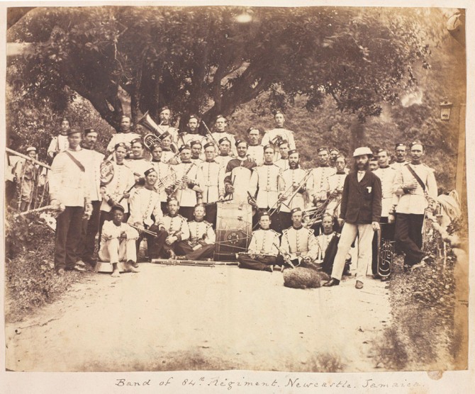 England-based unit stationed in Jamaica in the 1860s