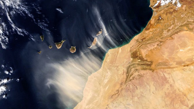 NASA shot of Africa