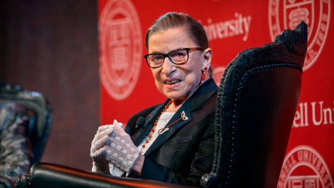 The late U.S. Supreme Court Justice Ruth Bader Ginsburg