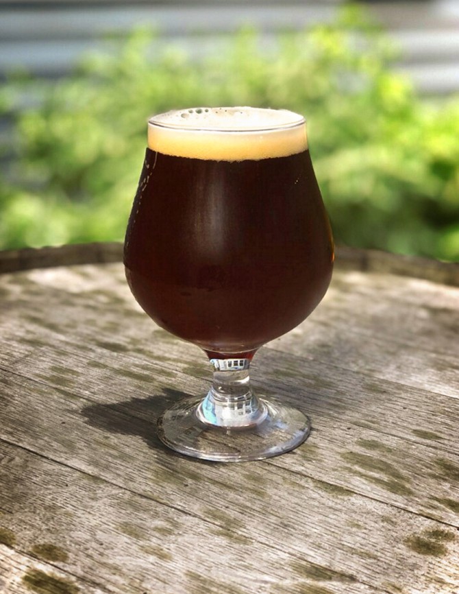 Gorges Libe-ation, a red ale with New York ingredients.