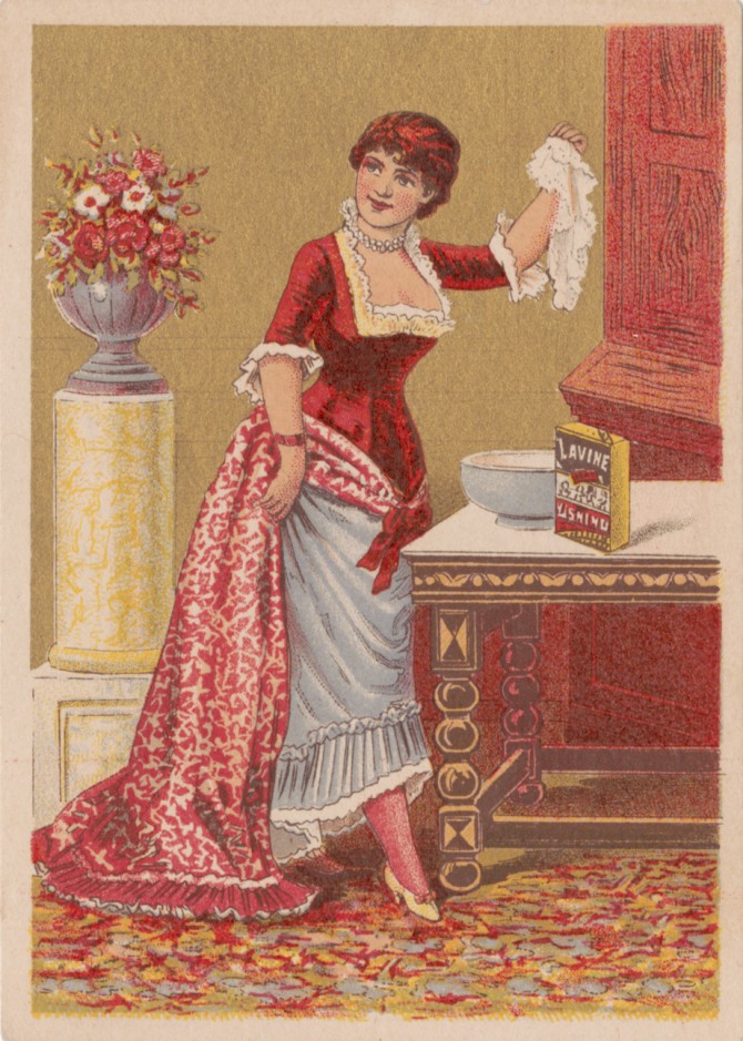 Victorian card fashion
