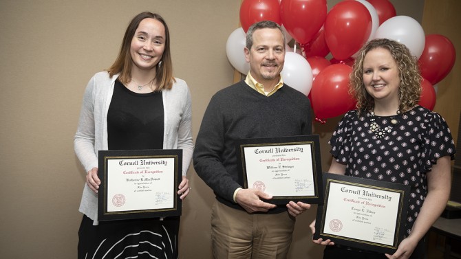 ILR staff recognized for five years of service.
