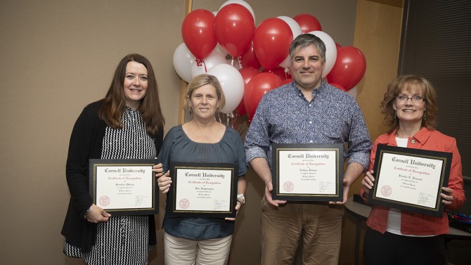 ILR staff recognized for 15 years of service.