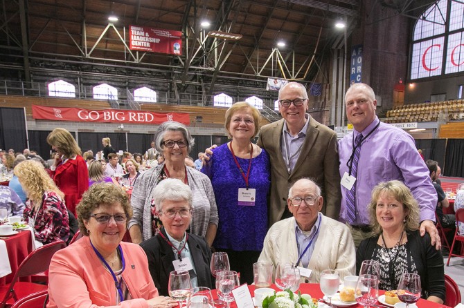 Staff members from the College of Agriculture and Life Sciences and guests celebrate at the 63rd Service Recognition Dinner June 5.
