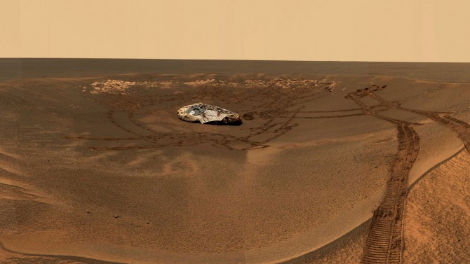 The Mars rover Opportunity lander