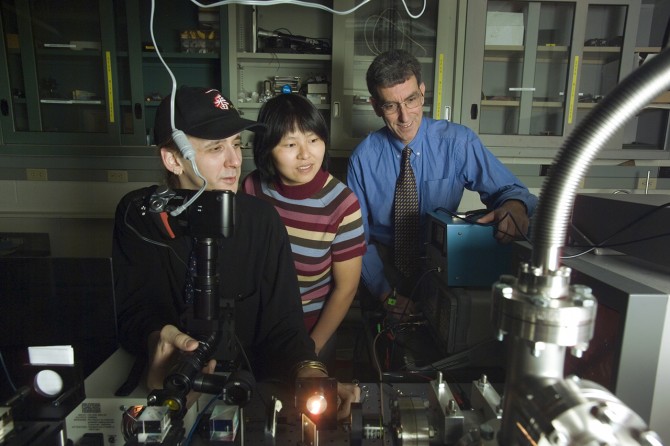 Craighead in lab in 2004