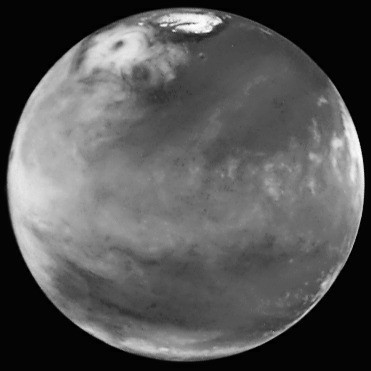Martian polar storm