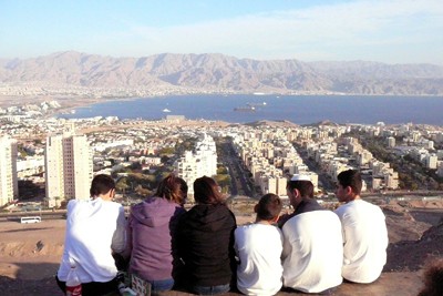 Overlooking Elat, Israel's southernmost city, and the Gulf of Aqaba after the conflict stopped.