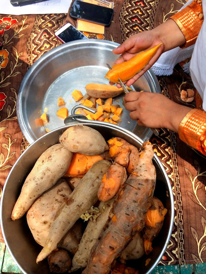 sweet potato preparation