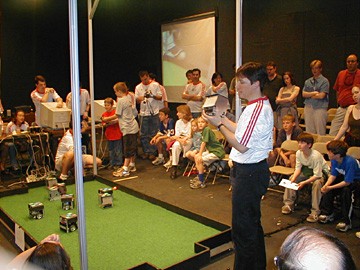 Professor Raffaello D'Andrea explains robotic soccer