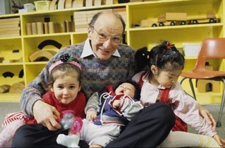 Urie Bronfenbrenner with children
