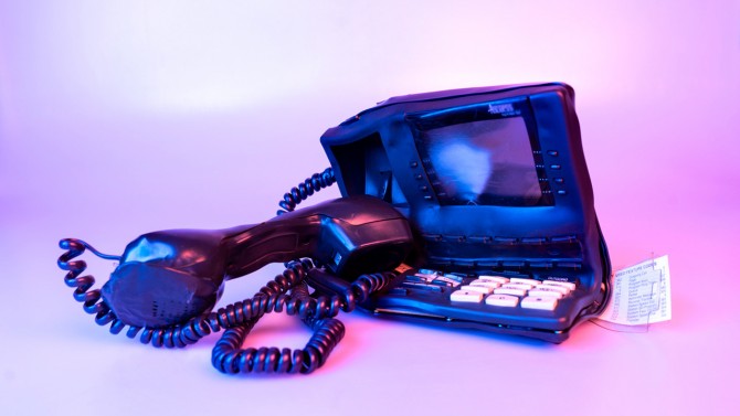 Old desk phone