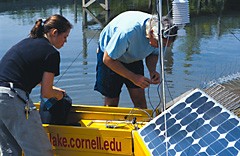 preparing RUSS for installation in Cayuga Lake