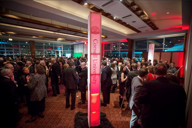 Approximately 500 Cornellians gathered at Pier Sixty Jan. 29 mark the completion of Cornell's capital campaign.