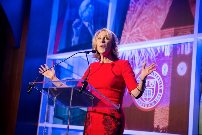 Campaign co-chair Jan Rock Zubrow ’77 shared fundraising milestones